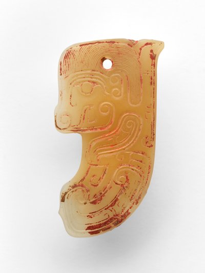Pendente a forma di pesce da Western Zhou Dynasty Chinese School