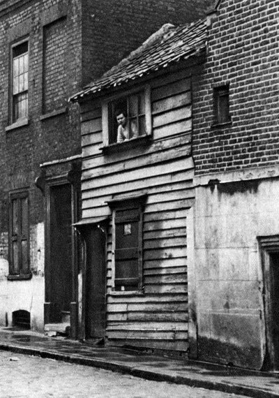 Una vecchia casa di legno a St John