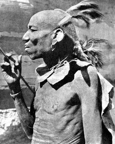 Un membro della tribù Turkana, Kenya, Africa da Wide World Photos