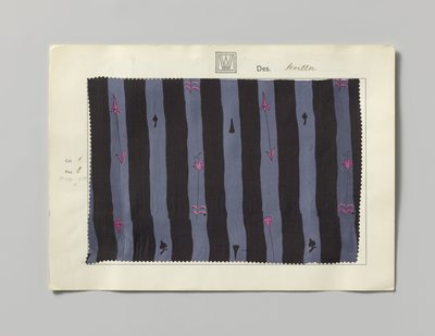 Campione di seta stampata, disegno Sevilla da Wiener Werkstätte