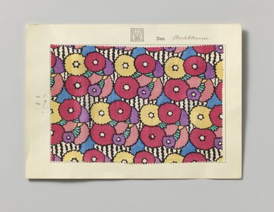 Seta stampata, disegno Strohblume da Wiener Werkstätte