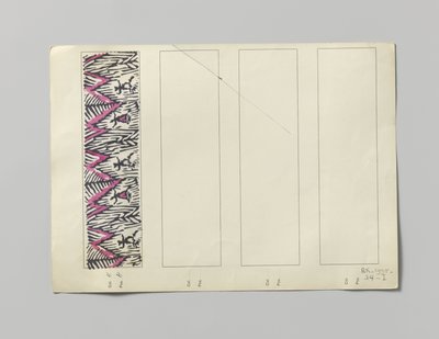 Campione di seta stampata, disegno Tanzpaar da Wiener Werkstätte