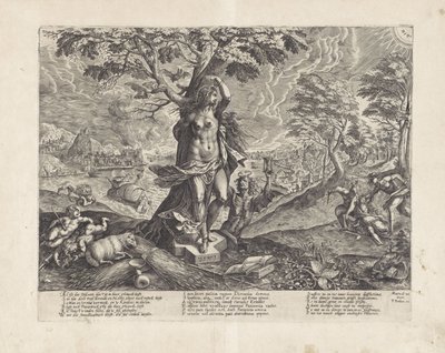 Allegoria della pazienza durante il periodo di guerra da Wierix