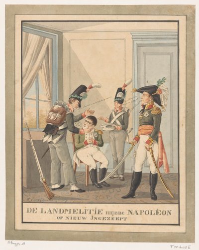 Napoleone viene rasato (De landmelitie hebbe Napoleon op nieuw ingezeept) da Wijnand Esser