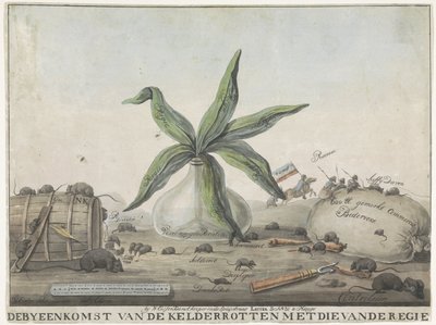 Caricatura delle Dogane Francesi, 1813-1814 da Wijnand Esser