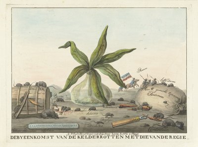Caricatura delle dogane francesi, 1813-1814 da Wijnand Esser