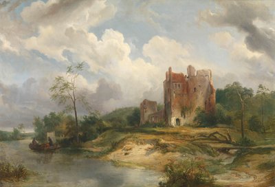 Paesaggio fluviale con rovine da Wijnand Nuijen