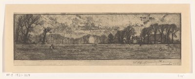 Fattoria vicino a Santpoort da Wijnand Otto Jan Nieuwenkamp (signed by artist)