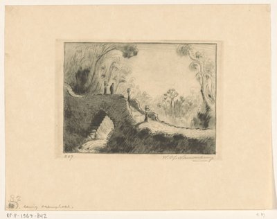 Ponte a Marga a Bali da Wijnand Otto Jan Nieuwenkamp (signed by artist)