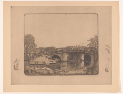 Ponte a Batavia da Wijnand Otto Jan Nieuwenkamp (signed by artist)