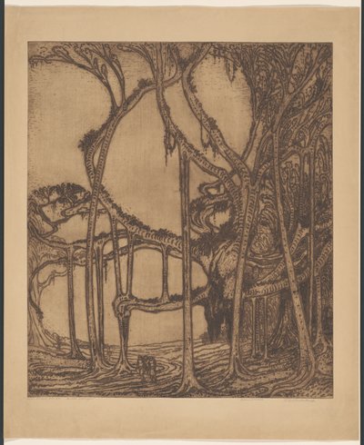 Il vecchio waringin da Wijnand Otto Jan Nieuwenkamp (signed by artist)
