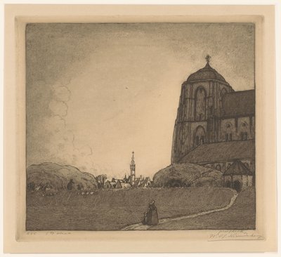 Veduta di Veere da Wijnand Otto Jan Nieuwenkamp (signed by artist)