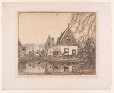 Het aardige sluisje da Wijnand Otto Jan Nieuwenkamp (signed by artist)