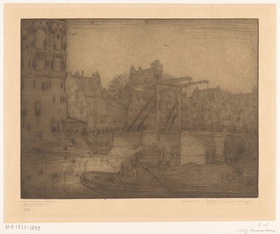 Montelbaanstoren, Amsterdam da Wijnand Otto Jan Nieuwenkamp (signed by artist)