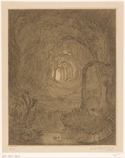 Giungla a Giava da Wijnand Otto Jan Nieuwenkamp (signed by artist)