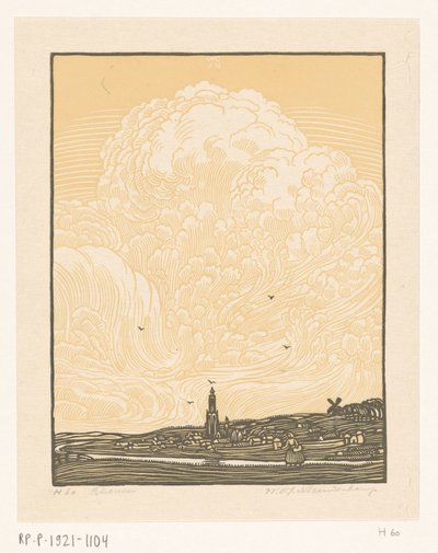 Rhenen da Wijnand Otto Jan Nieuwenkamp (signed by artist)
