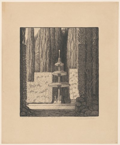 Riposo dei Vescovi a Firenze da Wijnand Otto Jan Nieuwenkamp (signed by artist)