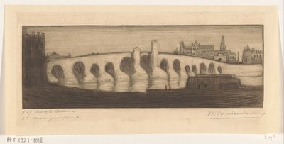 Ponte romano sul Guadalquivir a Córdoba da Wijnand Otto Jan Nieuwenkamp (signed by artist)