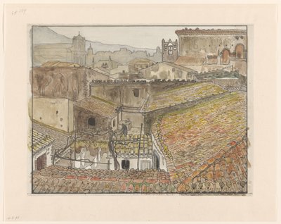 Veduta di Randazzo, Sicilia da Wijnand Otto Jan Nieuwenkamp