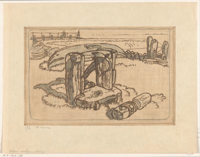 Argano di legno in un cantiere a Volendam da Wijnand Otto Jan Nieuwenkamp