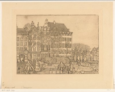 Case sul Prins Hendrikkade ad Amsterdam da Wijnand Otto Jan Nieuwenkamp