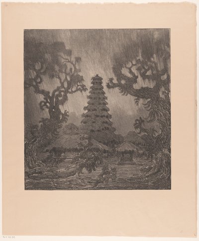 Pagoda sotto la pioggia da Wijnand Otto Jan Nieuwenkamp