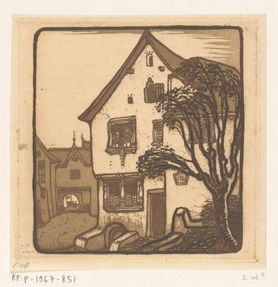 Strada in una città sulla Mosella da Wijnand Otto Jan Nieuwenkamp