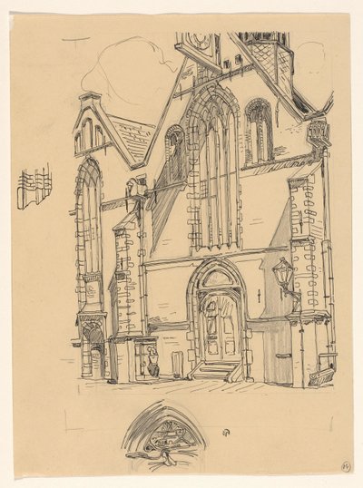 Facciata occidentale della Noorderkerk a Hoorn da Wijnand Otto Jan Nieuwenkamp