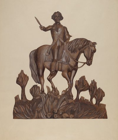 George Washington a cavallo, c. 1938 da Wilbur M Rice