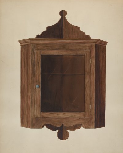 Credenza angolare sospesa da Wilbur M Rice