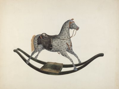 Cavallo a dondolo, c. 1941 da Wilbur M Rice