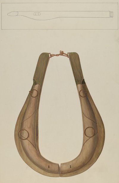 Collare e finimenti per cavallo, c. 1938 da Wilbur M Rice