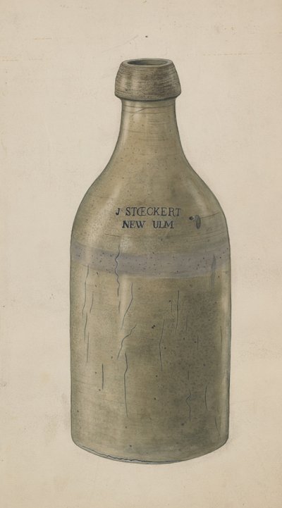 Bottiglia di Birra in Terracotta da Wilbur M Rice