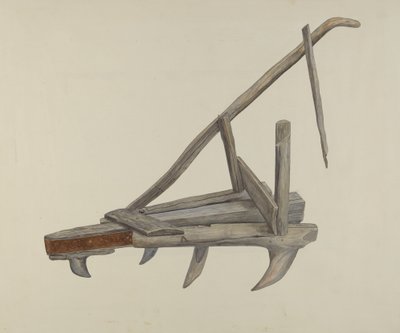 Erpice o Coltivatore in Legno, c. 1937 da Wilbur M Rice