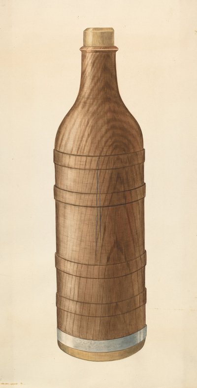 Bottiglia di vino in legno da Wilbur M Rice