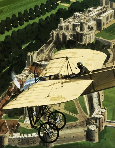 Il primo servizio di posta aerea della Gran Bretagna da Wilf (20th century) Hardy
