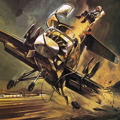 Il pilota viene espulso dal jet da salto Ryan XV-5 da Wilf (20th century) Hardy