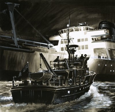 Lo stile di vita britannico: Le navi da pesca della guardia costiera britannica da Wilf (20th century) Hardy