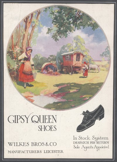 Scarpe Gipsy Queen, c1920s da Wilfred Fryer
