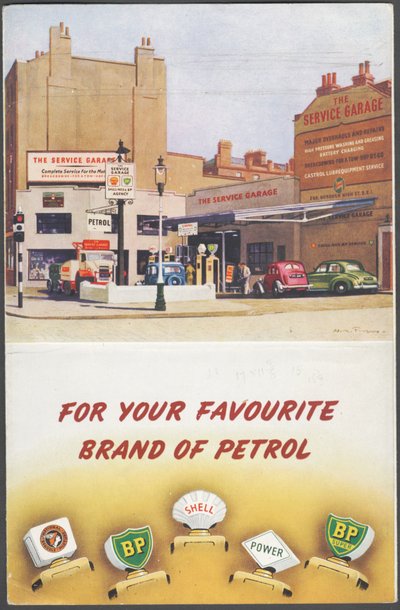 Shell, BP, National Benzole da Wilfred Fryer
