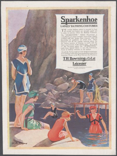 Costume da bagno Sparkenhoe, c.1920 da Wilfred Fryer