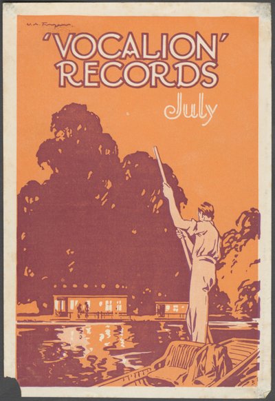Bollettino dei dischi Vocalion da Wilfred Fryer