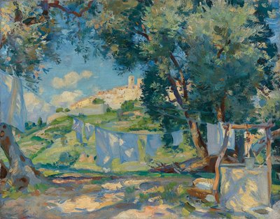 Una leggera brezza, Biot, Provenza da Wilfred Gabriel de Glehn