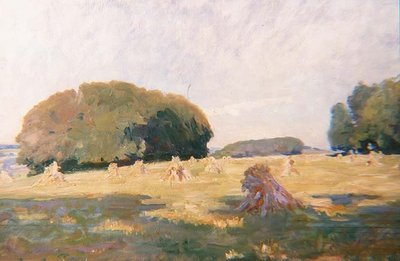 Covoni in un campo da Wilfred Gabriel de Glehn
