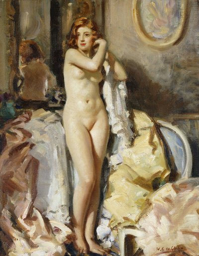 Davanti allo Specchio, Capelli Rossi da Wilfred Gabriel de Glehn