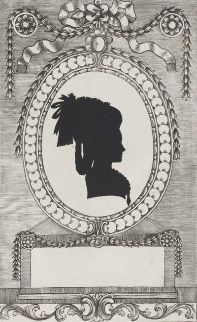 Silhouette di Contessa Lodroni, 1784-1834 da Wilhelm Ackermann