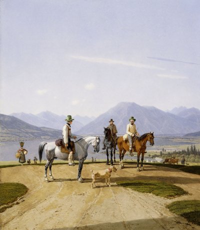 Cavaliere al Tegernsee, 1838 da Wilhelm Alexander Kobell