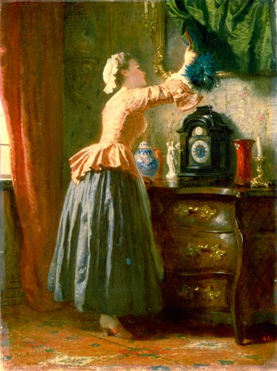 Una domestica, XIX secolo da Wilhelm Amberg