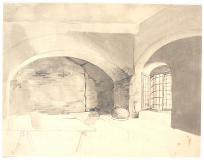 Kælderinteriør da Wilhelm Bendz