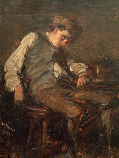 Bevitore addormentato da Wilhelm Busch